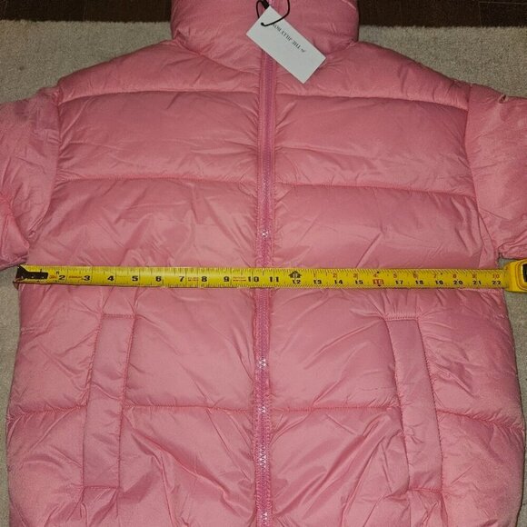 New With Tags - Noize Avalon Pink Puffer Jacket  (vegan) - Picture 7 of 8